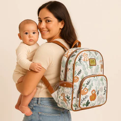 Mochila Infantil Maternidade Impermeável Estampa Unicórnio Escolar Passeio Creche Bebê