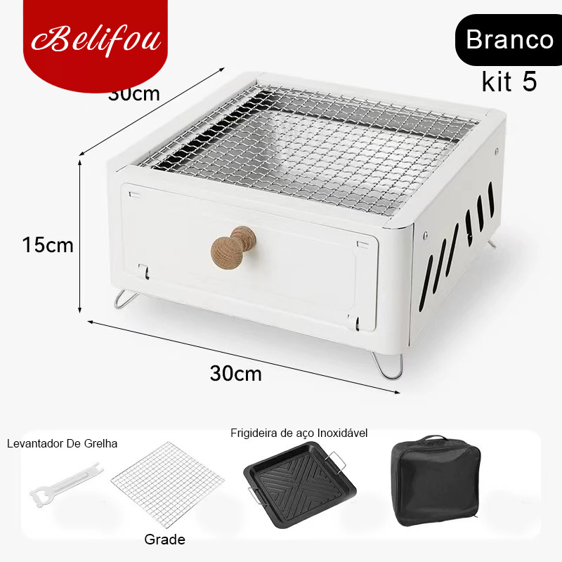 Belifou Adequado Para 2 A 3 Pessoas/Churrasqueira A Carvão Portátil/Camping/Churrasqueira Ar Livre em Oferta na Shopee