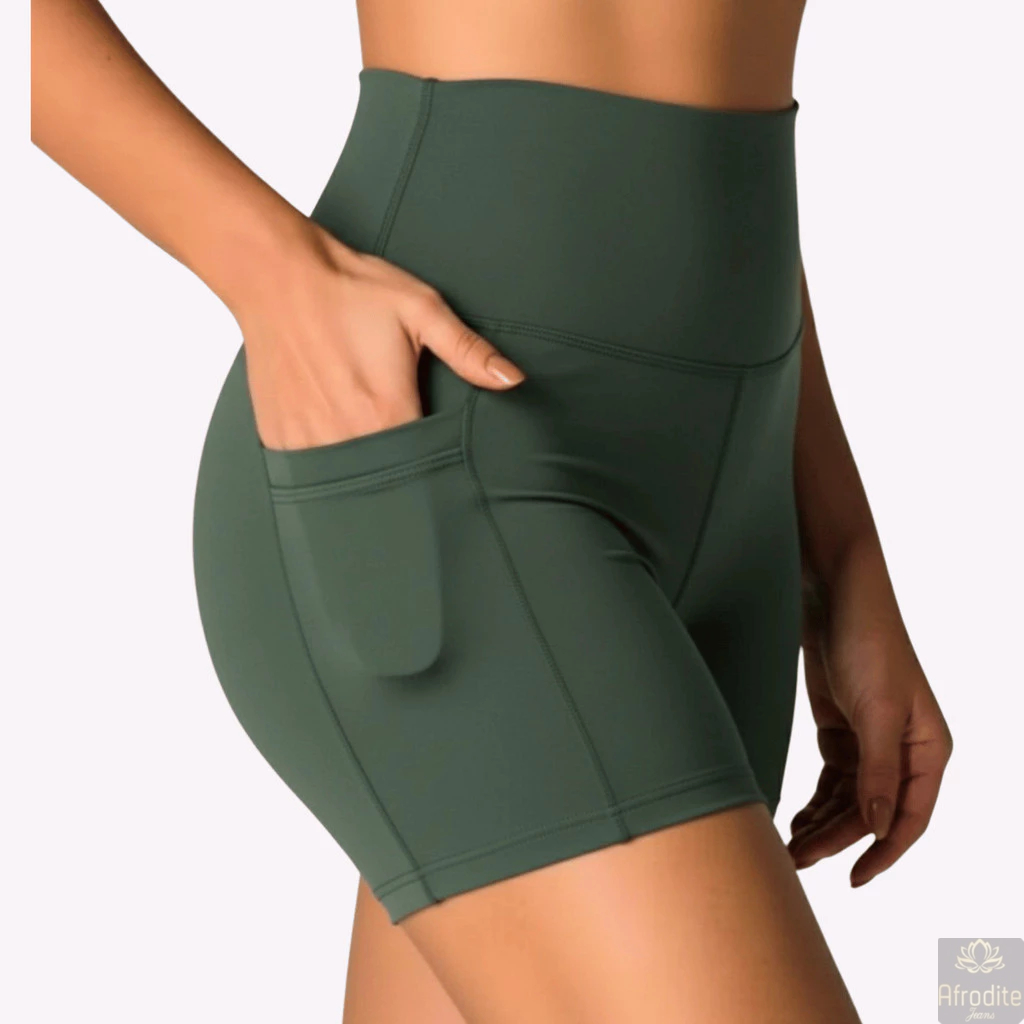 Short Suplex Feminino Bermuda Com Bolso Ciclista Cós Alto E Shorts Cintura Alta Academia Fitness