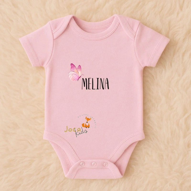 Body para bebê personalizado com nome do seu bebê em Oferta na Shopee