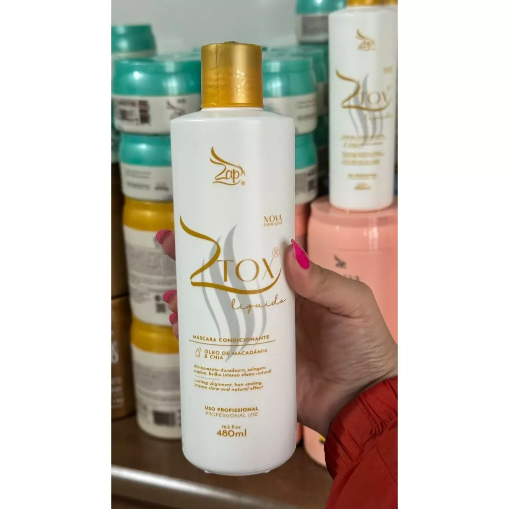 Botox Btx Ztox Máscara Tratamento Líquido  480ml - Zap Cosméticos