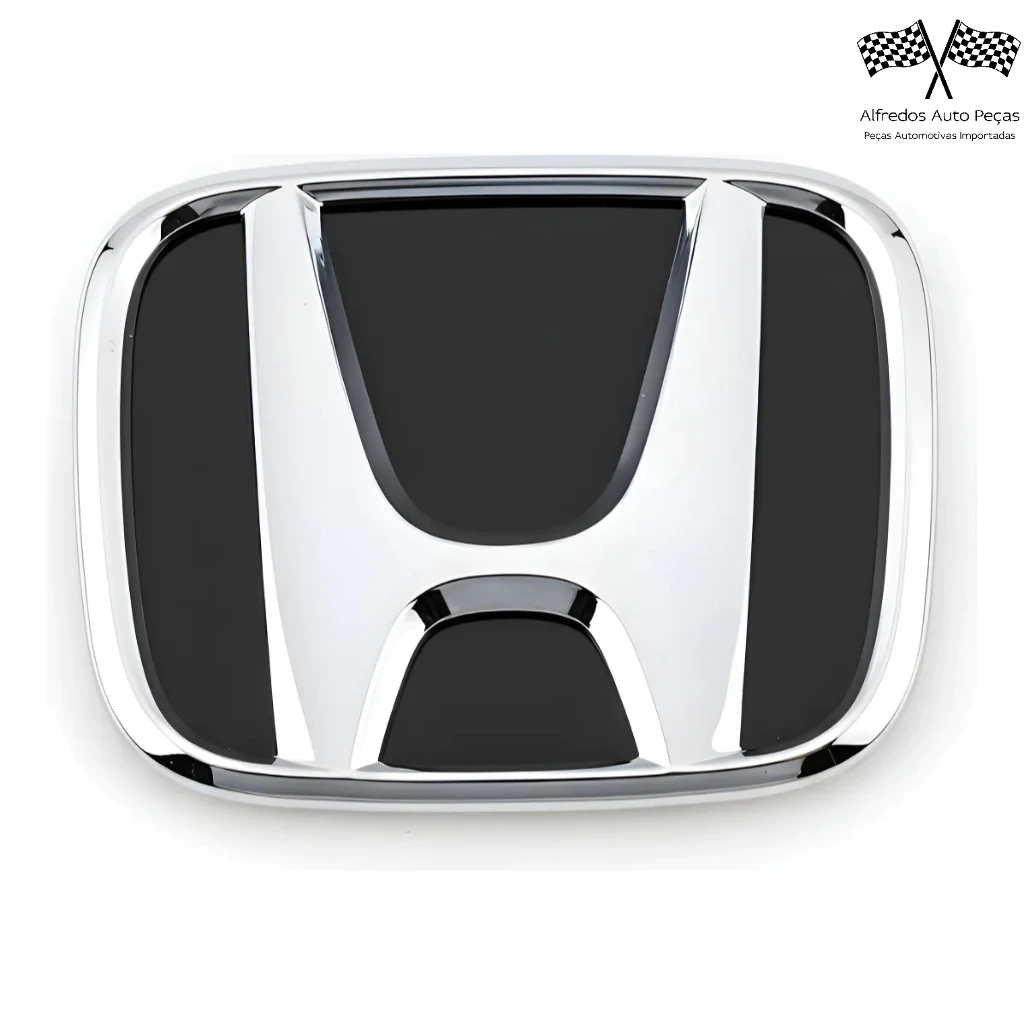 Emblema Traseiro Porta Malas Civic 2007 2008 2009 2010 2011 Black Piano