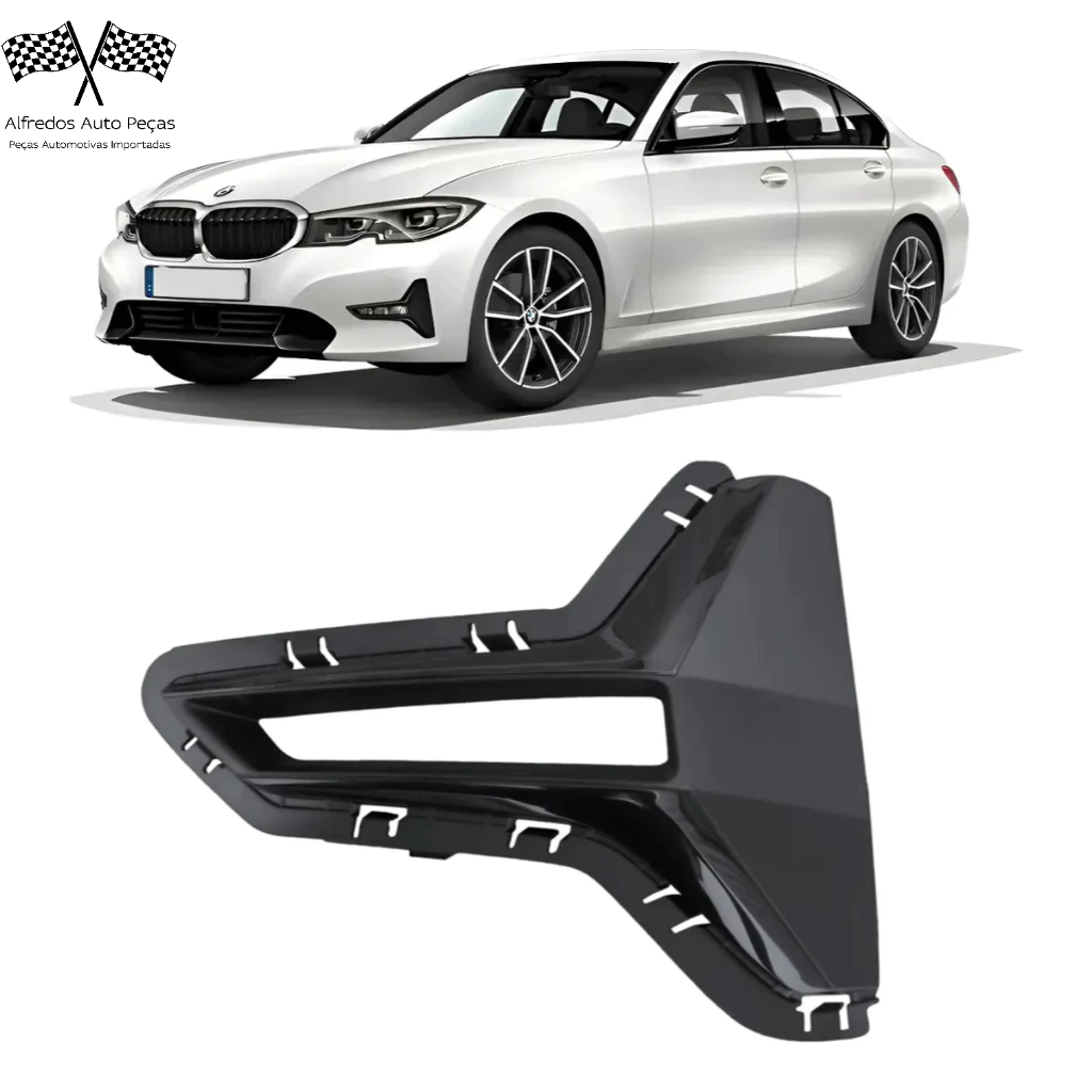 Grade Moldura Milha Auxiliar Bmw 320i 330i G20 2019 2020 2021 2022 Esquerdo Motorista 51117464273