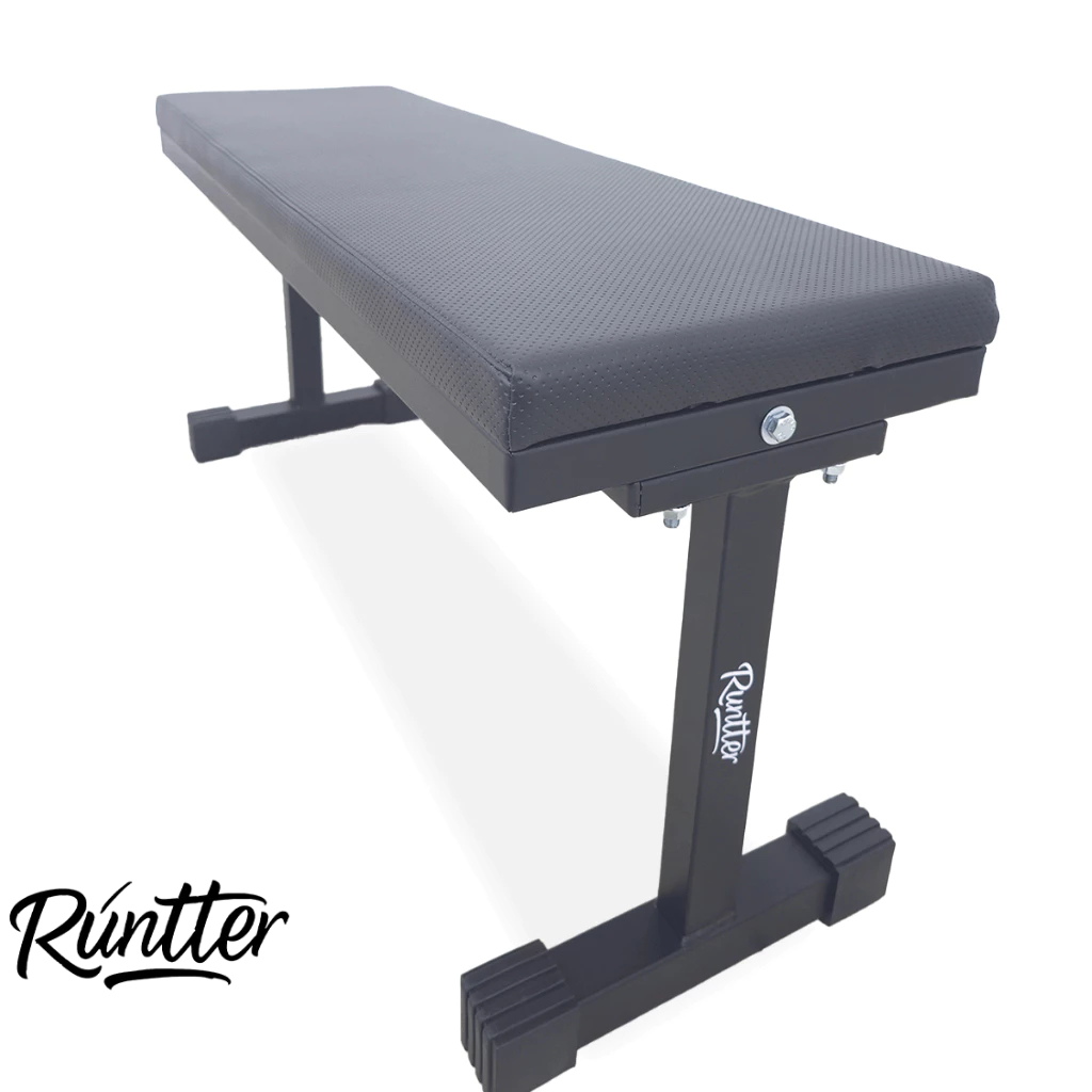 Rúntter Banco Reto Academia Musculação 90cm x 30cm x42xm - Resistente em Oferta na Shopee