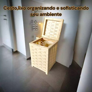 Cesto de Roupas Organizador Lixeira Escritório Banheiro em Oferta na Shopee