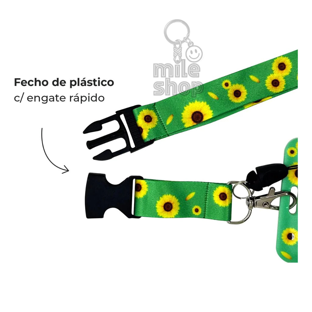 Cordão com Porta Crachá Girassol Doenças Ocultas — imagem 2 de 2