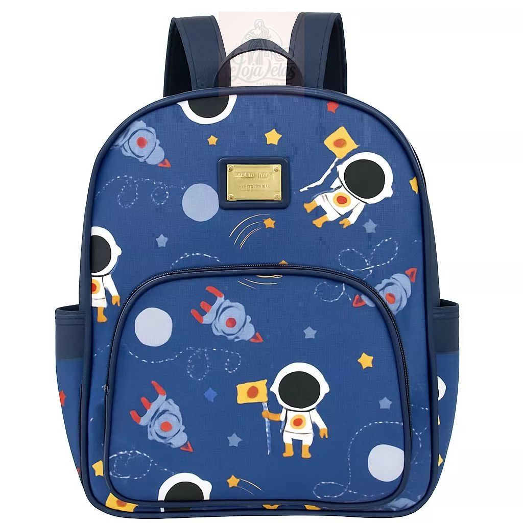Mochila Infantil Escolar Creche Menino 4 a 8 anos Reforçada Espaçosa Astronauta Dino Carros Heróis em Oferta na Shopee