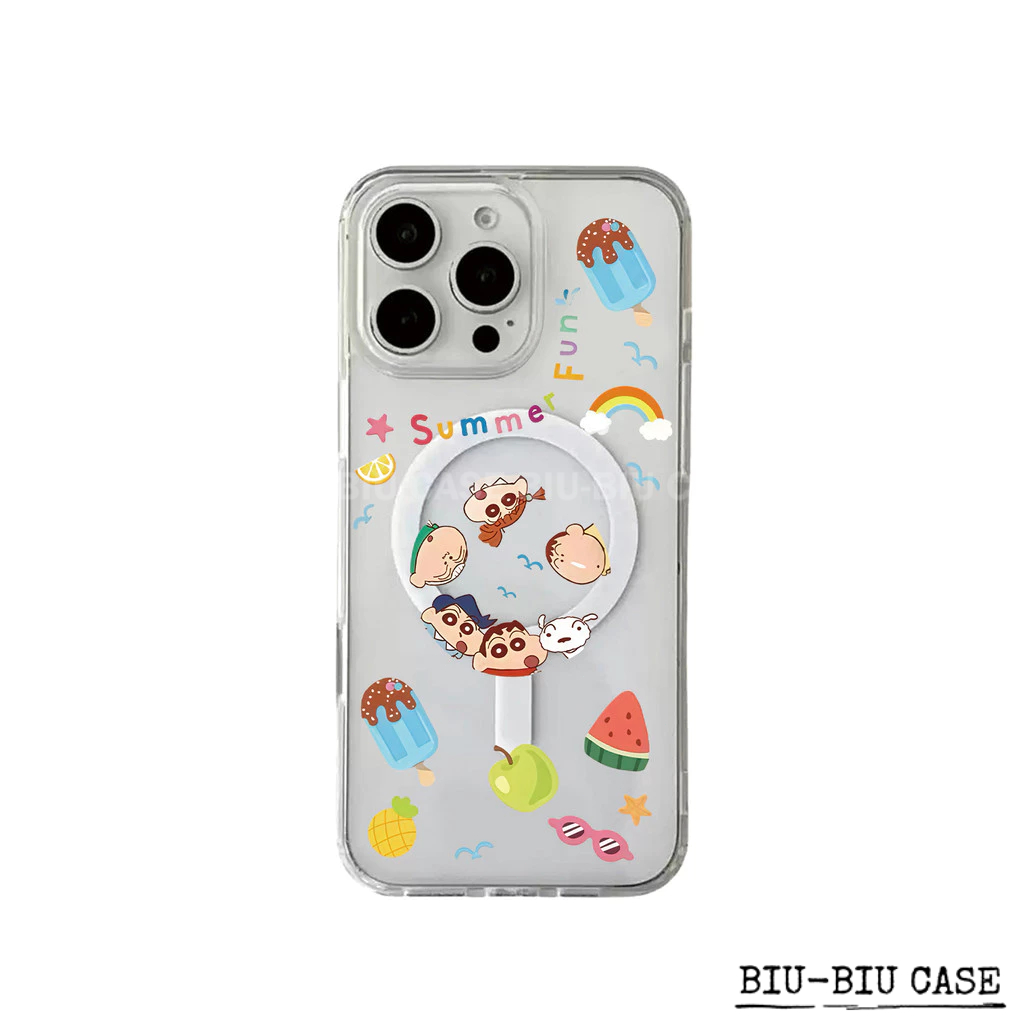 Capa Capinha Tpu Anti MagSafe Impacto Transparente Para IPhone XR 11 12 13 14 15 16 17 Pro Max Turma do Bairro