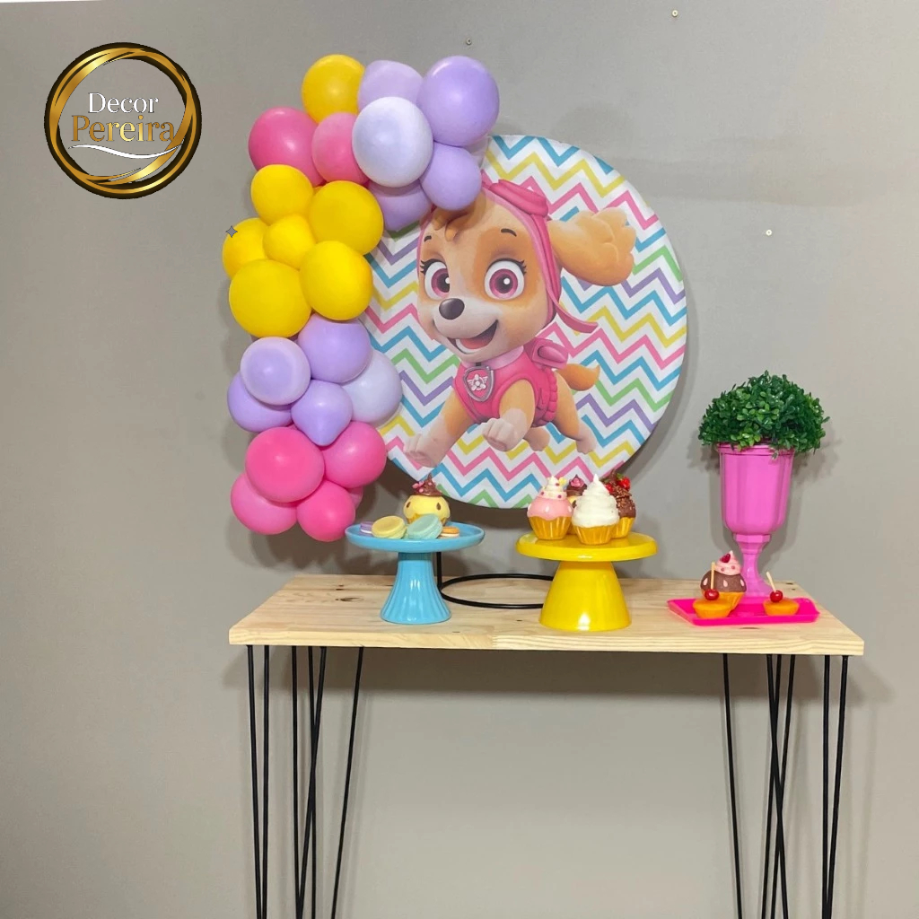 Mini Arco de Redondo Ferro Dourado para Decoração de Festa