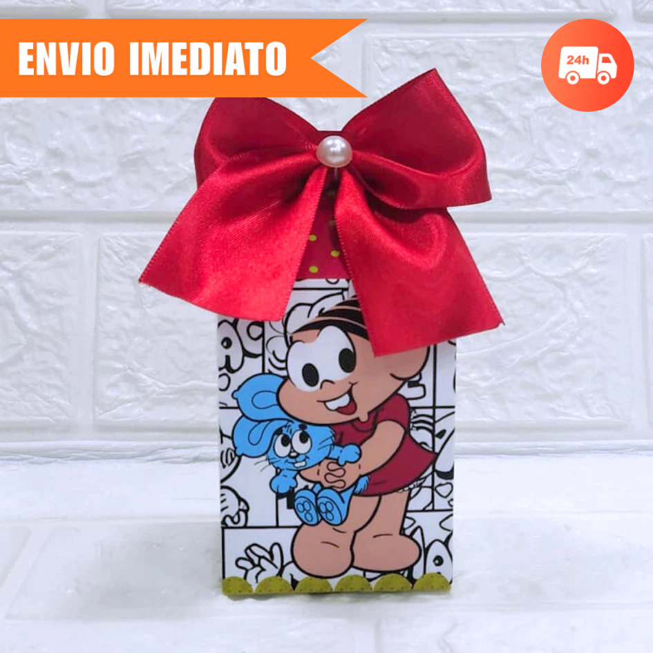 Kit Festa Caixa Milk TURMA DA MÔNICA 2.0 Personalizada  Lembrancinhas Caixinha PEGUE E MONTE