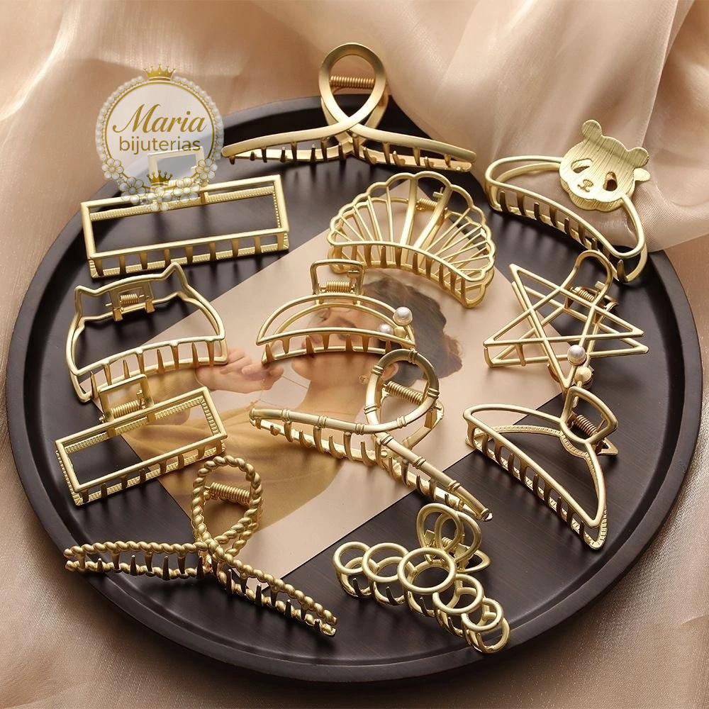 Kit 6 /12 Peças Piranha Dourada de metal vários modelos