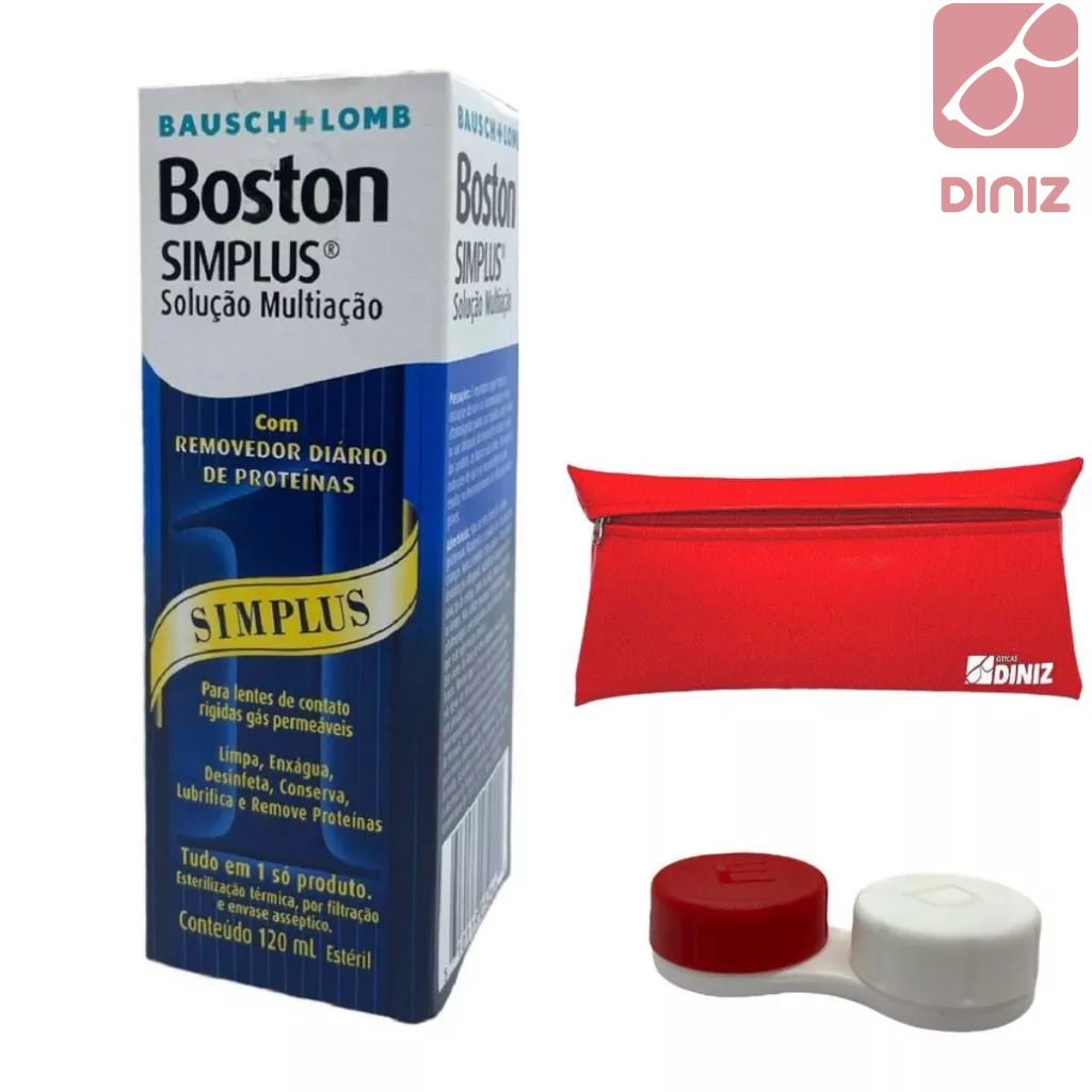 Boston Simplus 120ml Solução Multiação - Bausch Lomb em Oferta na Shopee