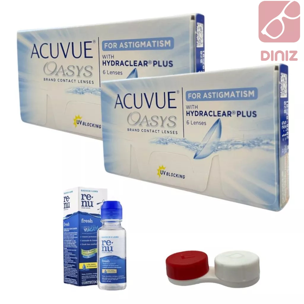 Lentes De Contato Acuvue Oasys Toric Johnson - Astigmatismo em Oferta na Shopee