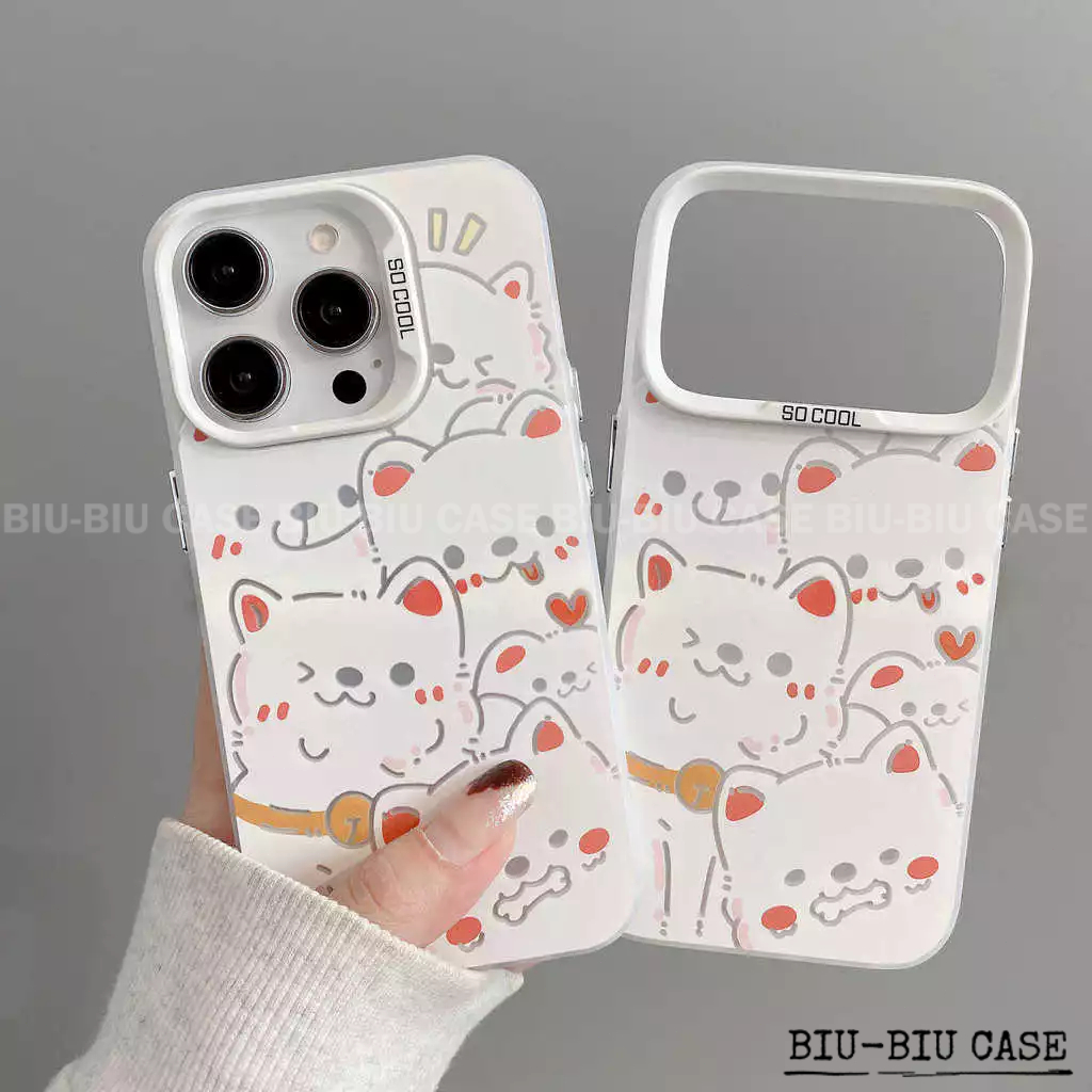 Capinha capa de Cachorrinho fofo personalizado para iPhone 17 11 12 13 15 14 16 Pro Max Xr Xs Max 7+ 8 PLUS Case