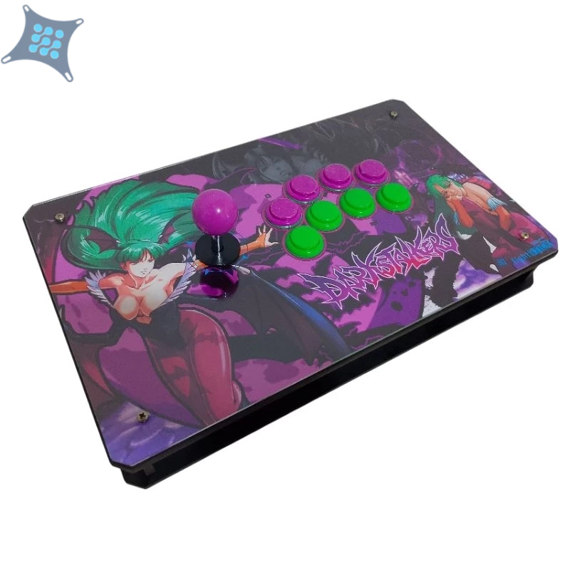 Controle Arcade Zero Delay PC / PS4 legacy / PS3 / Pi3 / FIGHTCADE - Morrigan