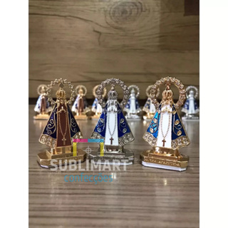 Nossa Senhora para painel de carro com fita autoadesiva ,Basílica,São Jorge, Varias cores e modelos em Oferta na Shopee