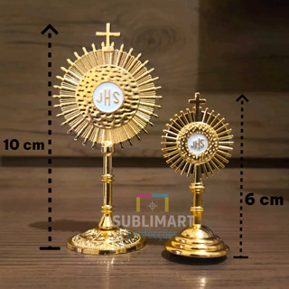 Ostensórios JHS Dourados Decorativos, Ostensório Divino, Lembrança Crisma, Presente eucaristia em Oferta na Shopee