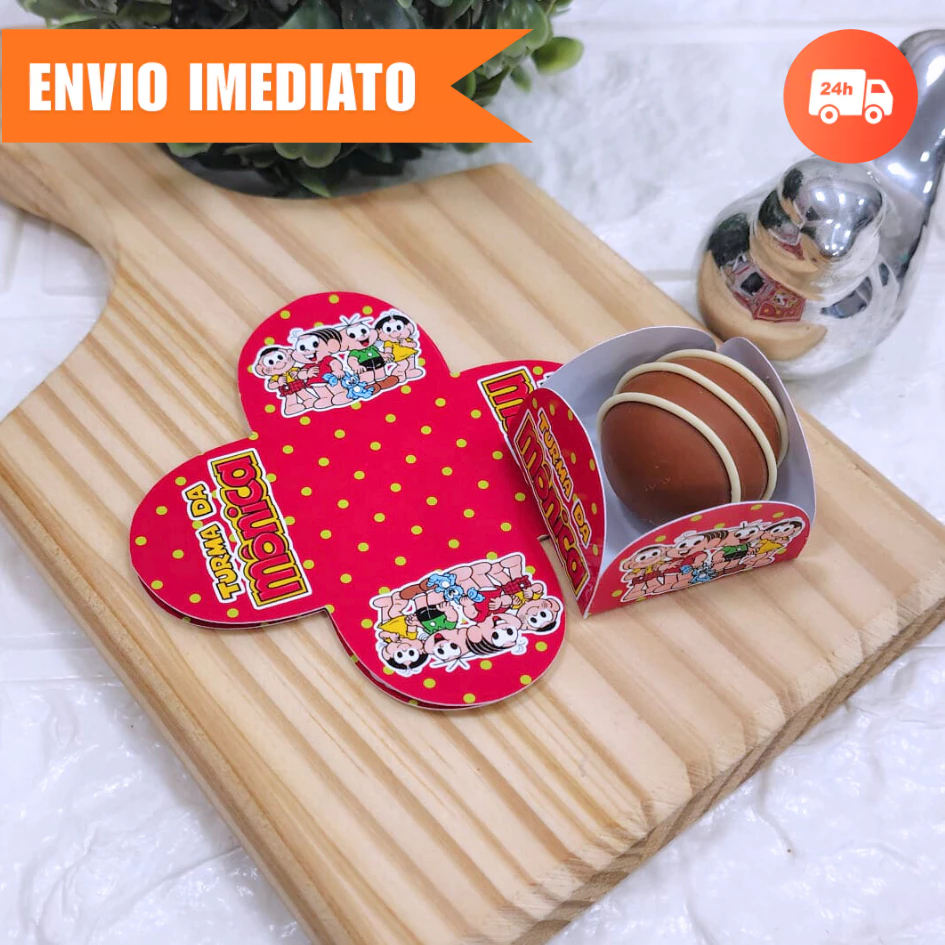 Forminha de Doces TURMA DA MÔNICA 1.0 | Personalizada| Festa de Aniversário-Brigadeiro e Beijinho
