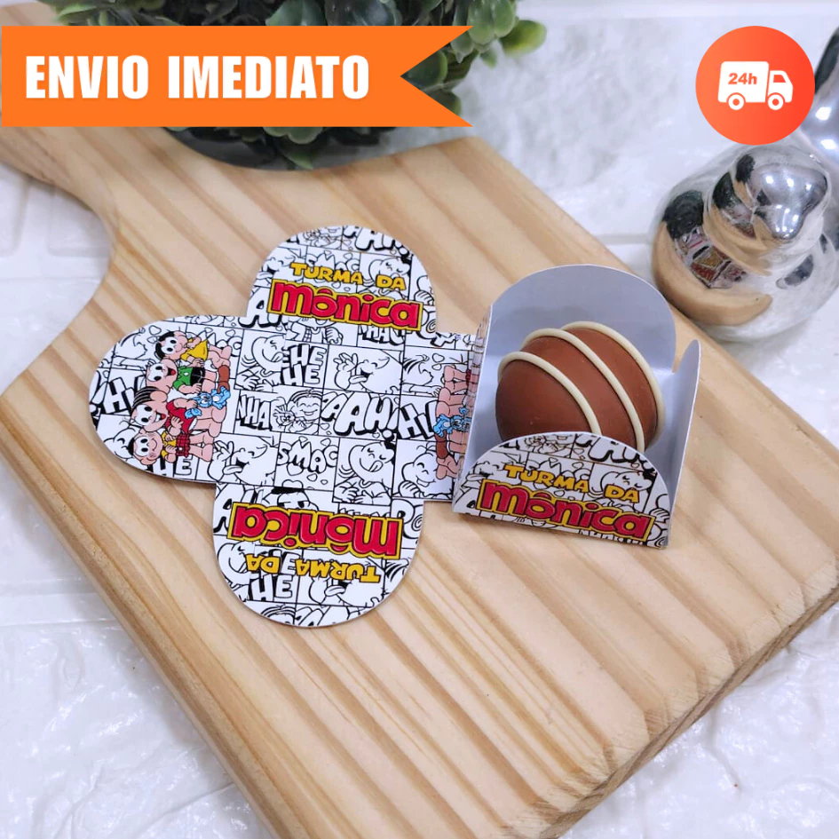 Forminha de Doces TURMA DA MÔNICA 2.0 | Personalizada| Festa de Aniversário-Brigadeiro e Beijinho