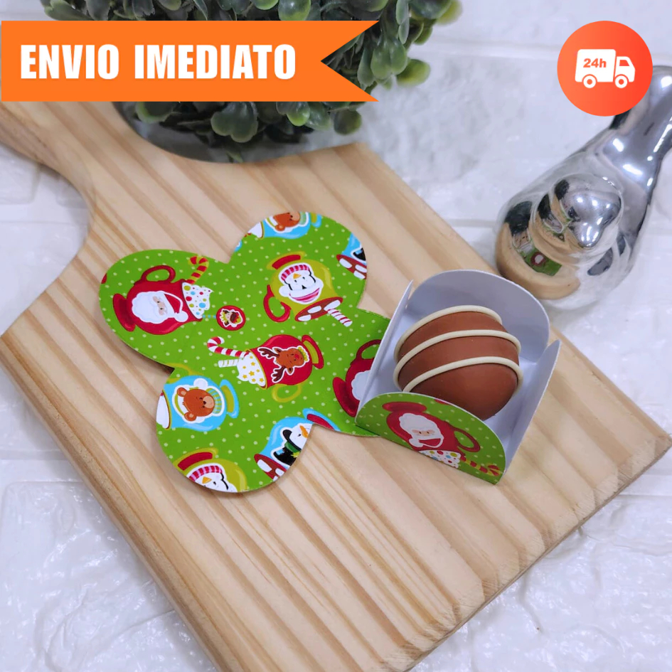 Forminha de Doces NATAL 6.0 | Personalizada| Festa de Aniversário-Brigadeiro e Beijinho