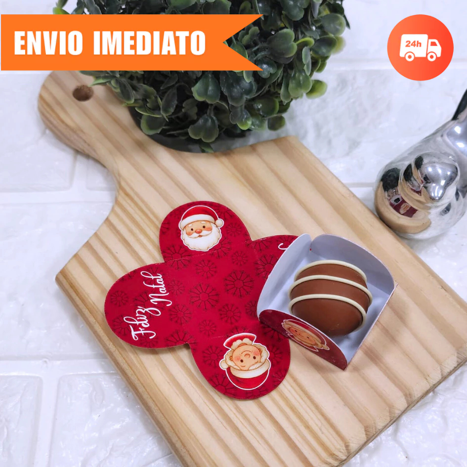 Forminha de Doces NATAL 3.0 | Personalizada| Festa de Aniversário-Brigadeiro e Beijinho