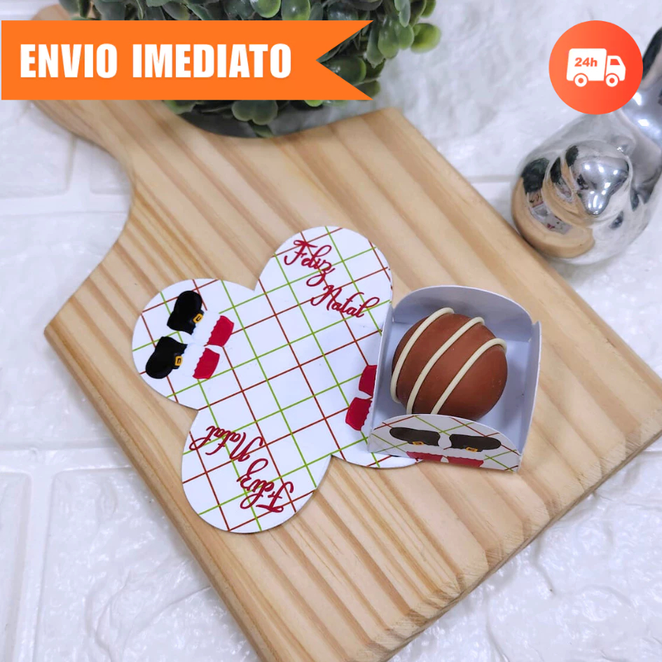 Forminha de Doces NATAL 7.0 | Personalizada| Festa de Aniversário-Brigadeiro e Beijinho