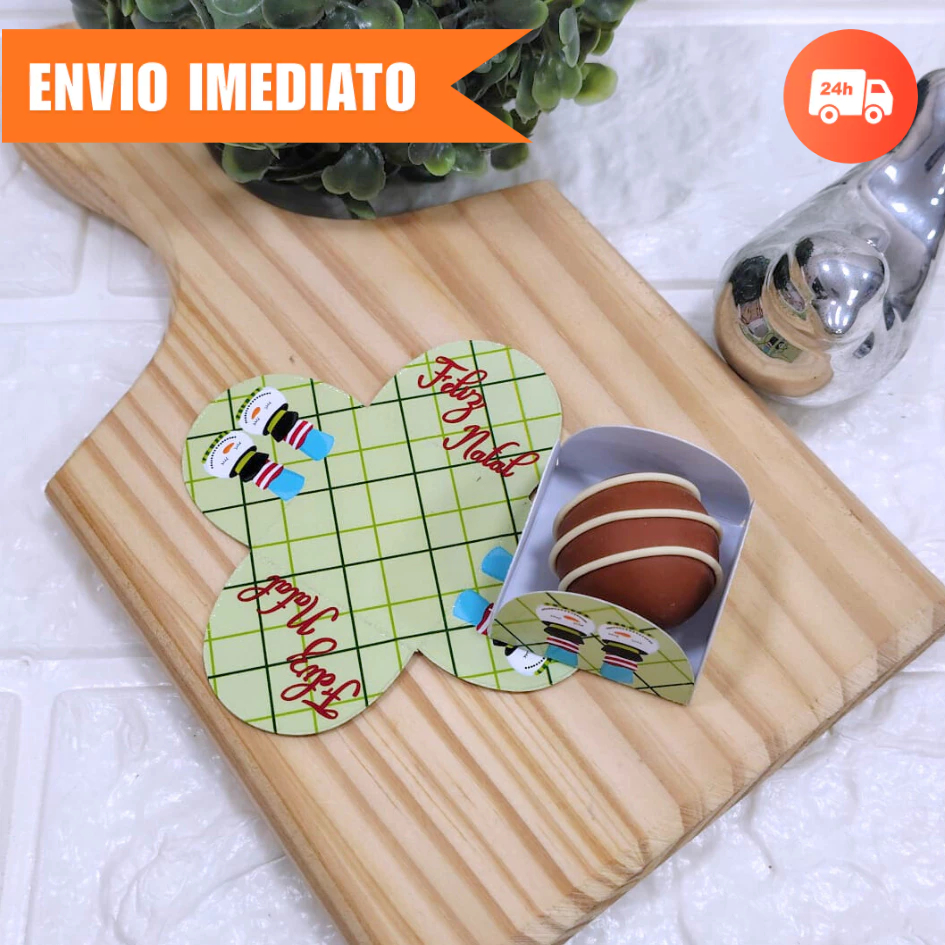 Forminha de Doces NATAL 2.0 | Personalizada| Festa de Aniversário-Brigadeiro e Beijinho