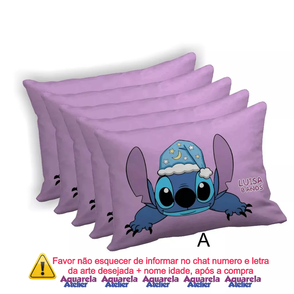 Lembrancinha  Stitch Mini Almofada Travesseirinho 28x18cm Aniversário/Pronta Entrega Personalizado