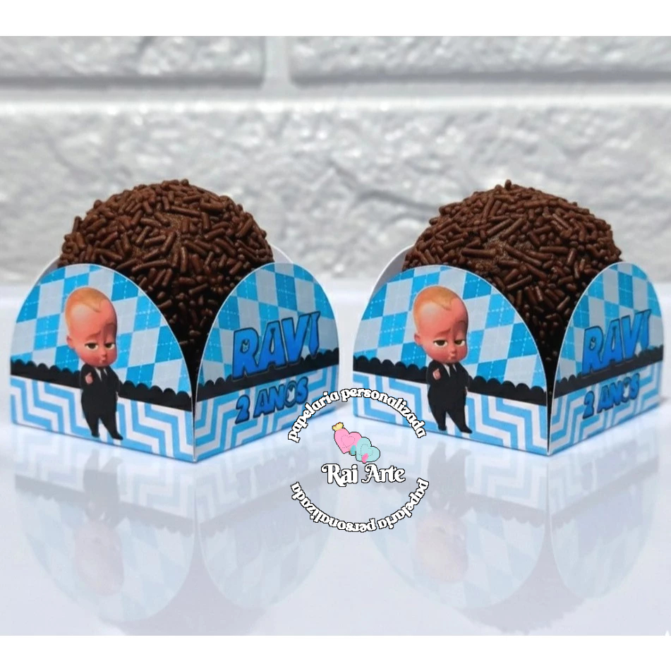 FORMINHAS PARA DOCES  FESTA ANIVERSARIO PERSONALIZADO PODEROSO CHEFINHO - 3,5x3,5 CM, DECORAÇÃO FESTA