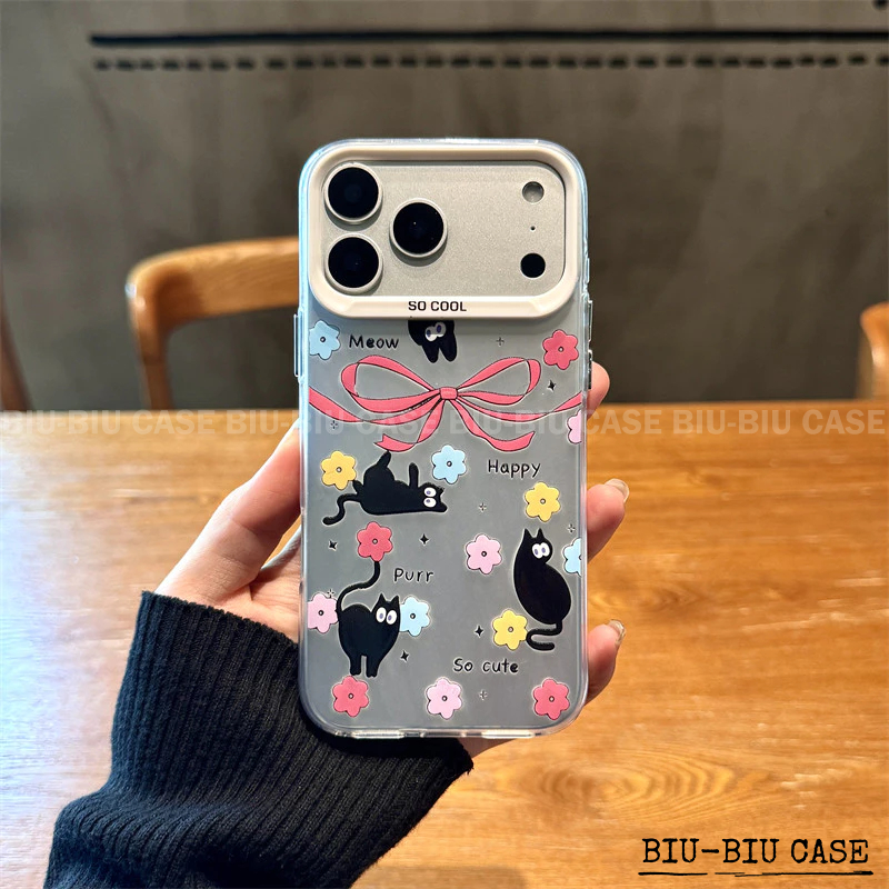 Capinha capa de Gatinho Brincando para iPhone 17 11 12 13 15 14 16 Pro Max Xr Xs Max 7+ 8 PLUS Capa TPU choque