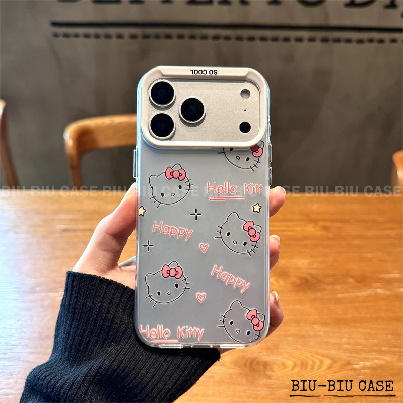 Capinha capa de Gatinho Fofo para iPhone 17 11 12 13 15 14 16 Pro Max Xr Xs Max 7+ 8 PLUS Capa TPU choque