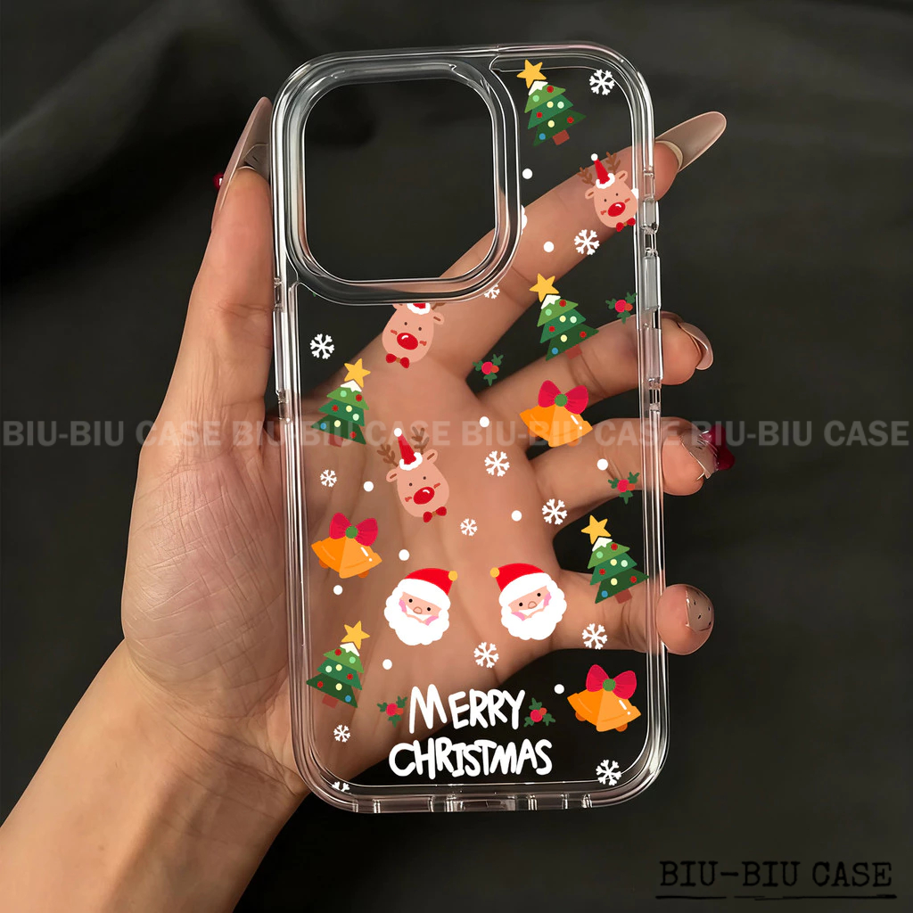 Capa Capinha Tpu Anti Impacto Transparente Para IPhone XR 11 12 13 14 15 16 17 ProMax Pai Natal