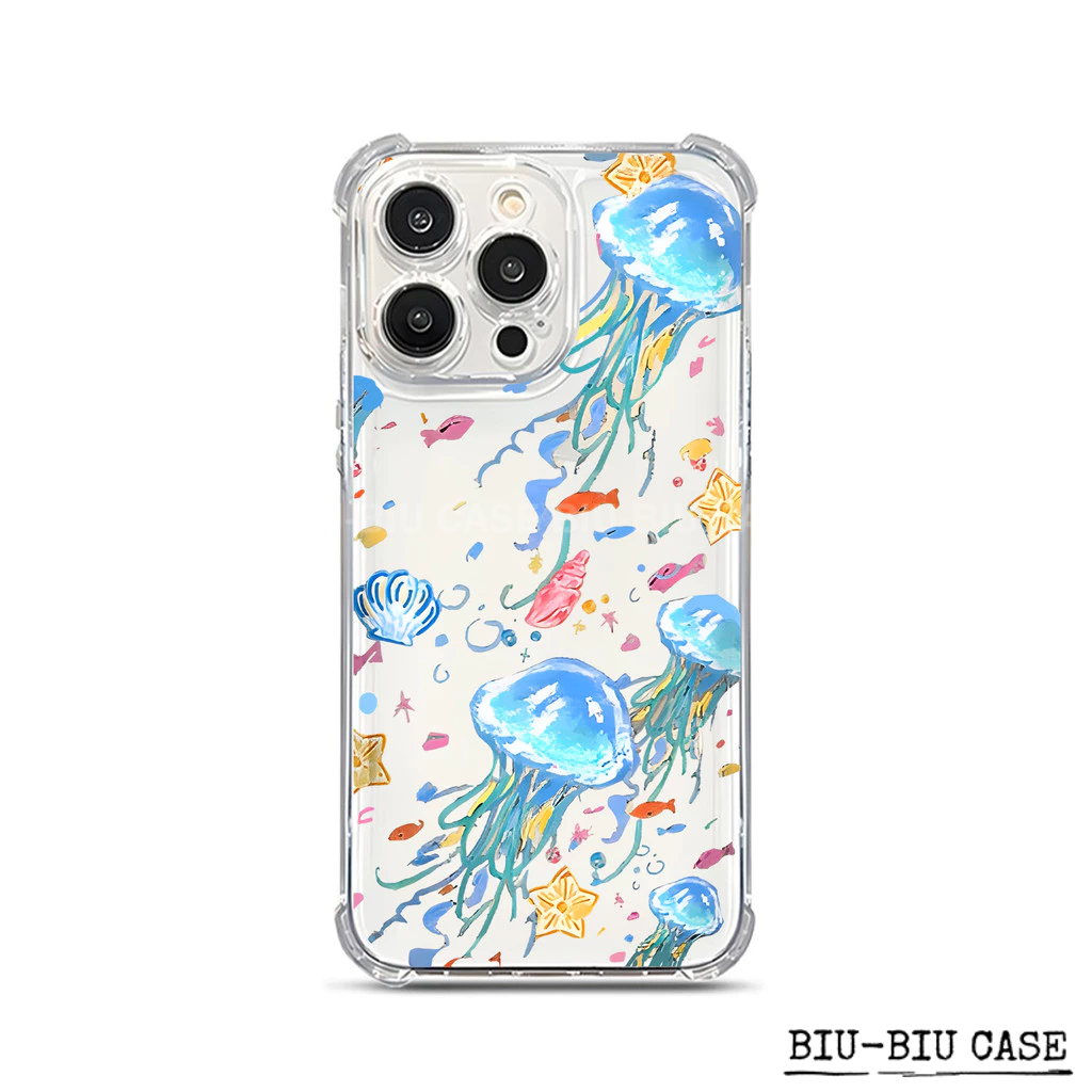 Capa para celular Medusa Sonhadora adequada para iPhone XR 17 16 11 12 13 14 15 Pro Max XS TPU Anti Capa Macia