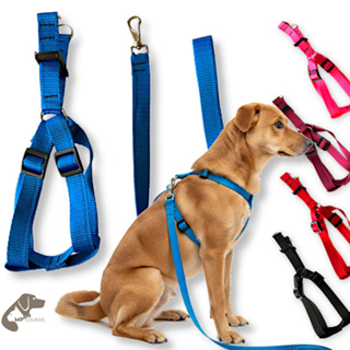 Peitoral Americano para Cães Médio e Grande Porte Ajustável Super Resistente varias cores e tamanhos em Oferta na Shopee