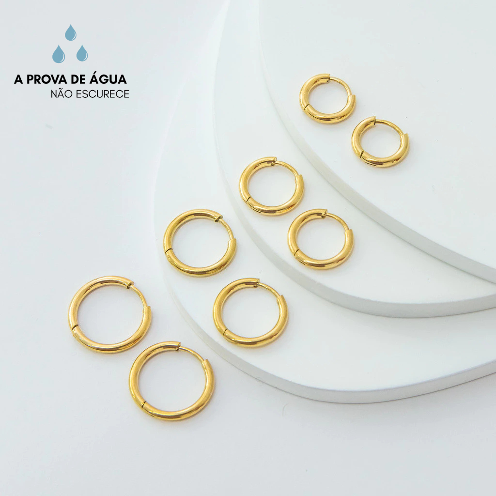 Argolinhas Douradas Brinco: Onde Comprar | BuscaProdutos