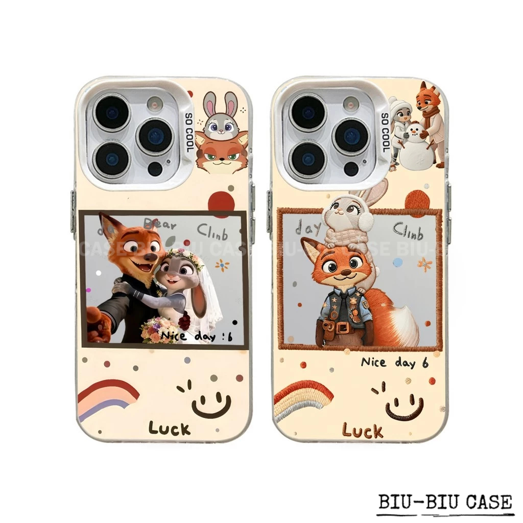 Capinha capa Casal de Selfie de Judy Nick para iPhone 17 11 12 13 15 14 16 Pro Max Xr Xs Max 7+ 8+ Capa TPU choque