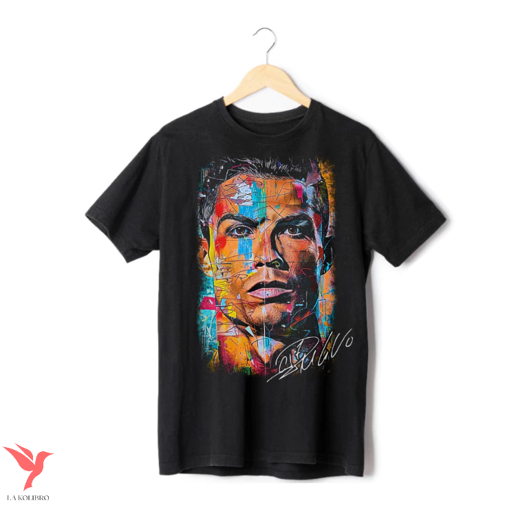 CRISTIANO RONALDO CR7 JOGADOR FUTEBOL – CAMISETA UNISSEX 100% ALGODAO | ENVIO IMEDIATO | LA KOLIBRO