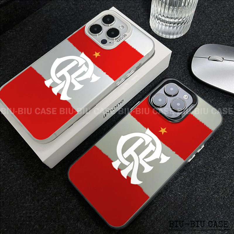 Capinha capa de time de futebol para iPhone 17 11 12 13 15 14 16 Pro Max Xr Xs Max 7+ 8 PLUS Material TPU fosco