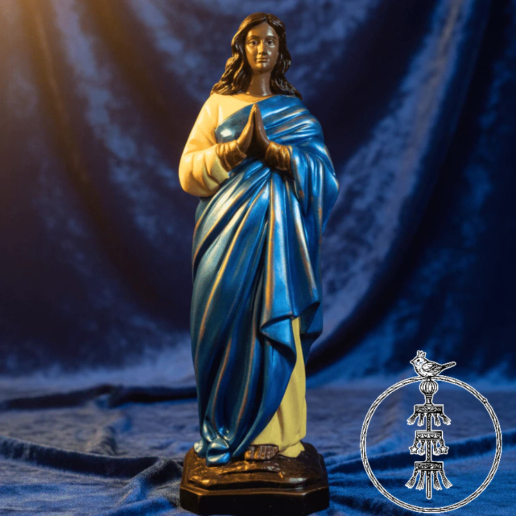 Santa Sara Kali Imagem 40cm Estátua Gesso Santa Sara Padroeira Ciganos Umbanda
