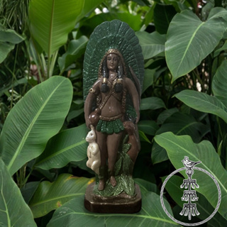 Cabocla Jurema Imagem 27cm Estátua Gesso Cabocla Jurema Rainha das Matas Umbanda em Oferta na Shopee