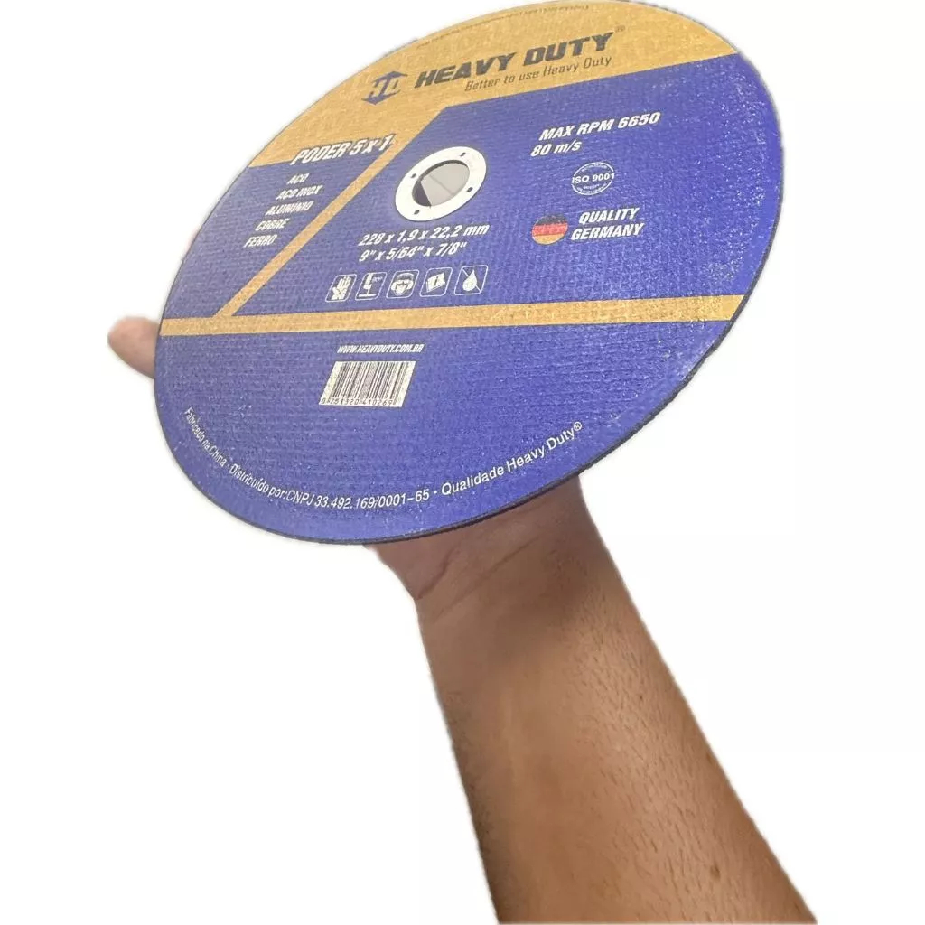 Disco de Corte 9 Polegadas 5x1 Heavy Duty Aco Inox Aluminio Cobre Ferro em Oferta na Shopee