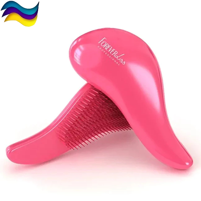 Escova Mágica Desembaraçadora Anti Quebra Para Todos os tipos de Cabelo - Forever Liss Cor Rosa