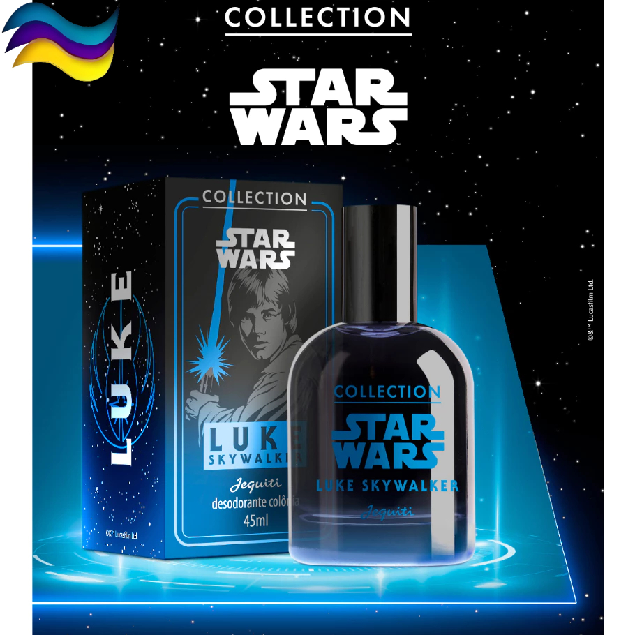 Perfume Star Wars Luke Skywalker 45ml Colônia Jequiti Collection - Chypre Aromática Floral