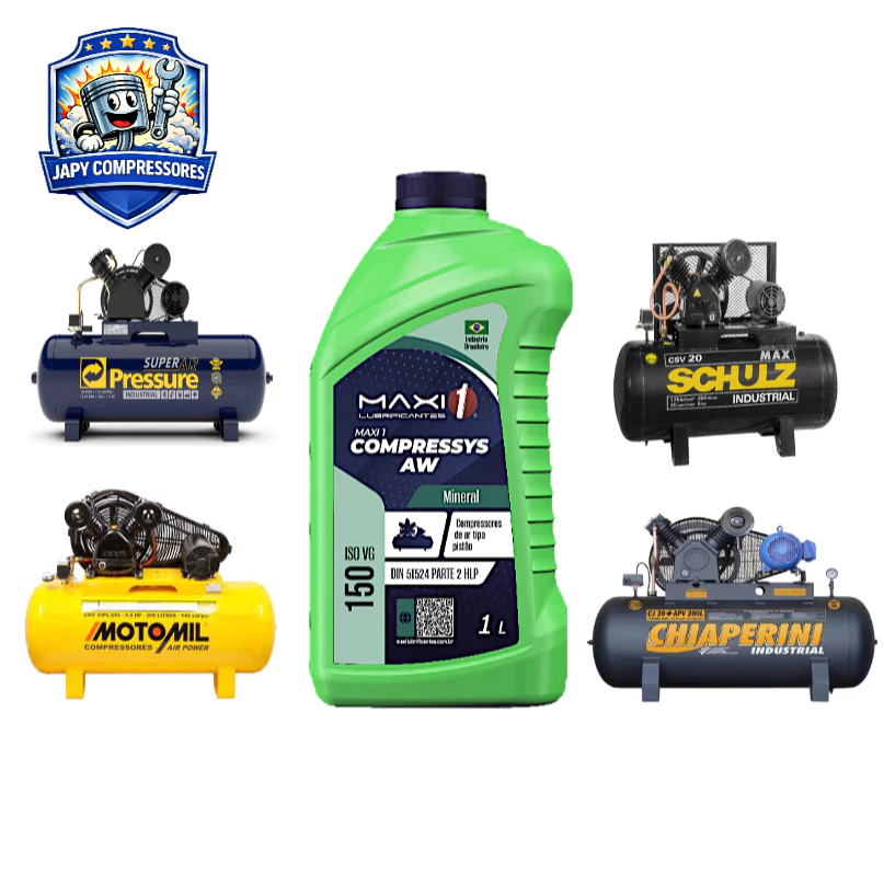 Óleo para compressor e gerador 1L — ISO VG 150 / AW150 em Oferta na Shopee