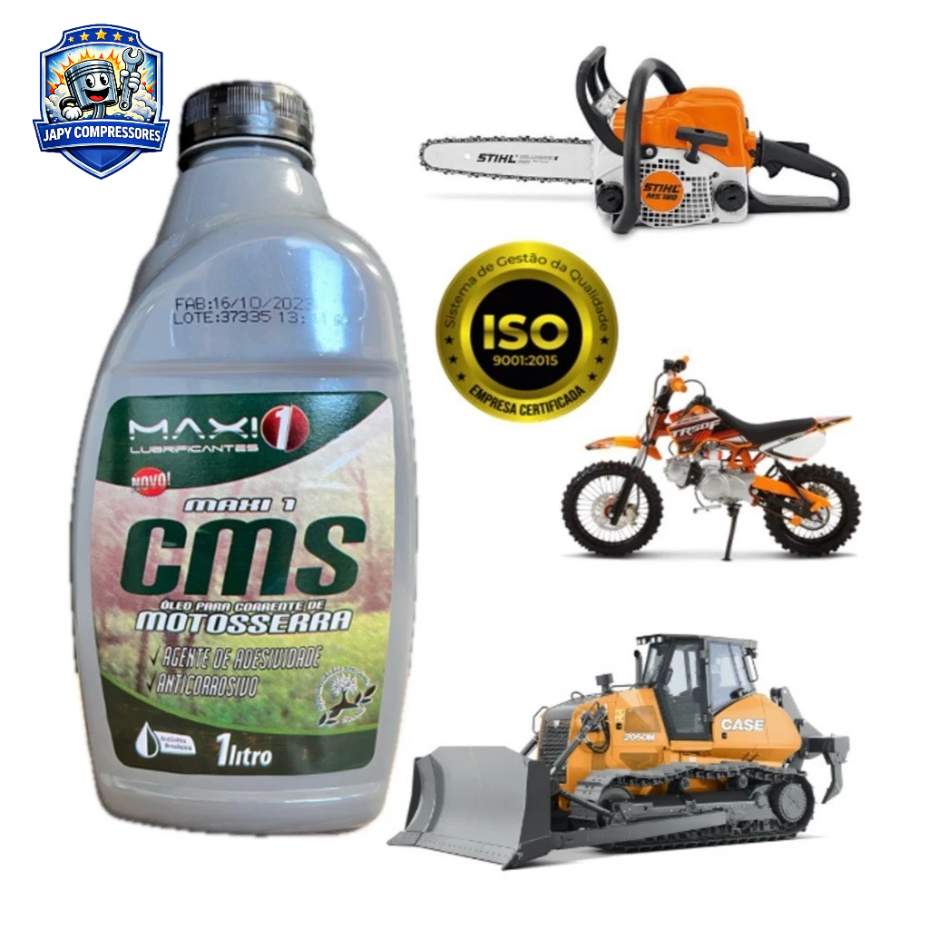 Óleo Lubrificante Corrente / Sabres Motosserra 1L ISO VG150 – Alta Adesão e Lubrificação