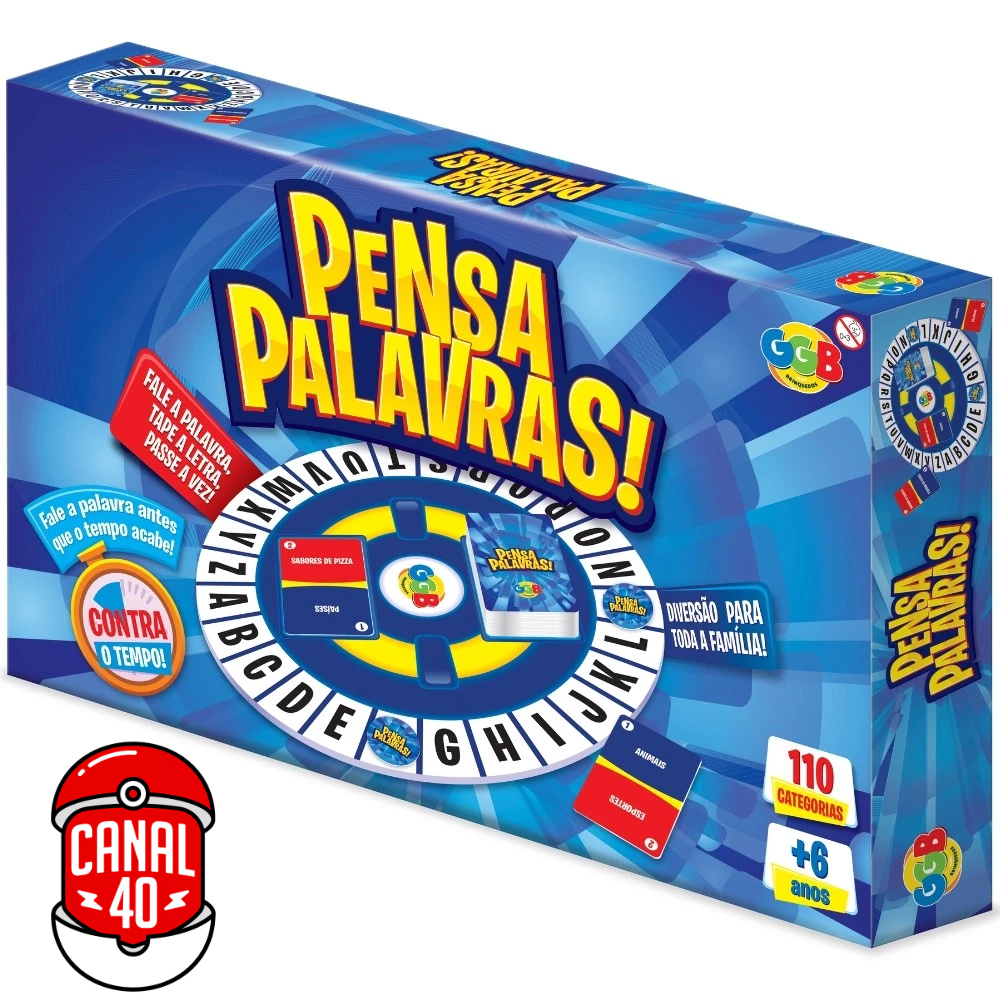 JOGO PENSA PALAVRAS 110 CATEGORIAS GGB BRINQUEDO MESA STOP CARTA TRAVA LETRAS BASTA TAPPLE TABULEIRO em Oferta na Shopee
