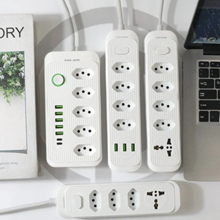 Extensão Tomadas USB TypeC Universal Bivolt 110v/220v 2500W Power 2m Filtro De Linha Segurança em Oferta na Shopee
