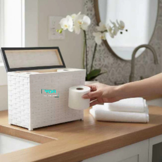 Cesto Organizador de Papel Higiênico em Oferta na Shopee