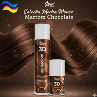 Matizador Mocha Mousse Chocolate 3D Magic Color Máscara Intensificadora Marrom Chocolate Tonalizante em Oferta na Shopee