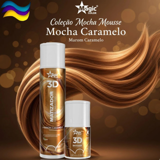 Matizador Mocha Caramelo 3D Magic Color - Máscara Intensificadora Marrom Caramelo Tonalizante em Oferta na Shopee